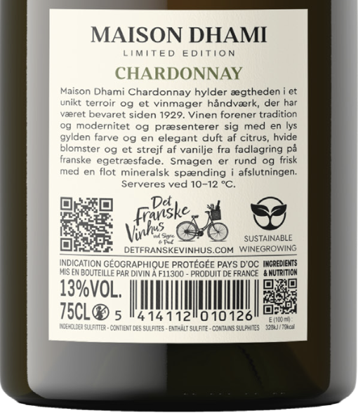 Smagskasse: Maison Dhami – Chardonnay & Syrah - Limited edition (6 flasker) - Billede 2
