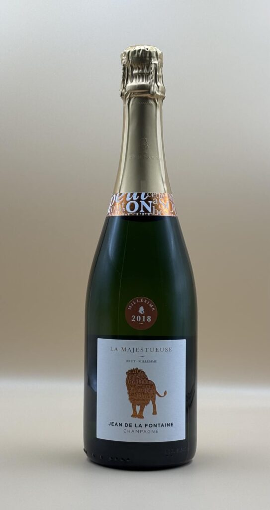 Frankrig Champagne Chardonnay Pinot Menuier Pinot Noir Mousserende Jean de la Fontaine Champagne La Majestueuse Brut Millésimé