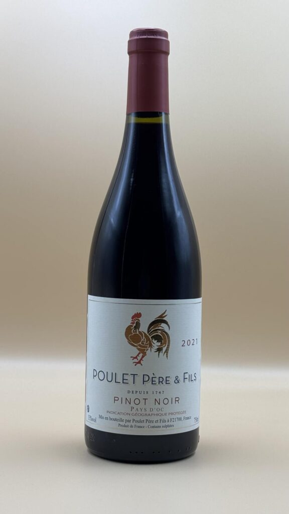 Frankrig Languedoc Pinot Noir Rødvin Poulet Père & Fils Pinot Noir IGP 2021 Rouge